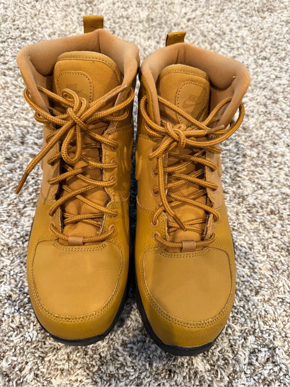 Nike Kids Wheat-Tan High-Top Boots